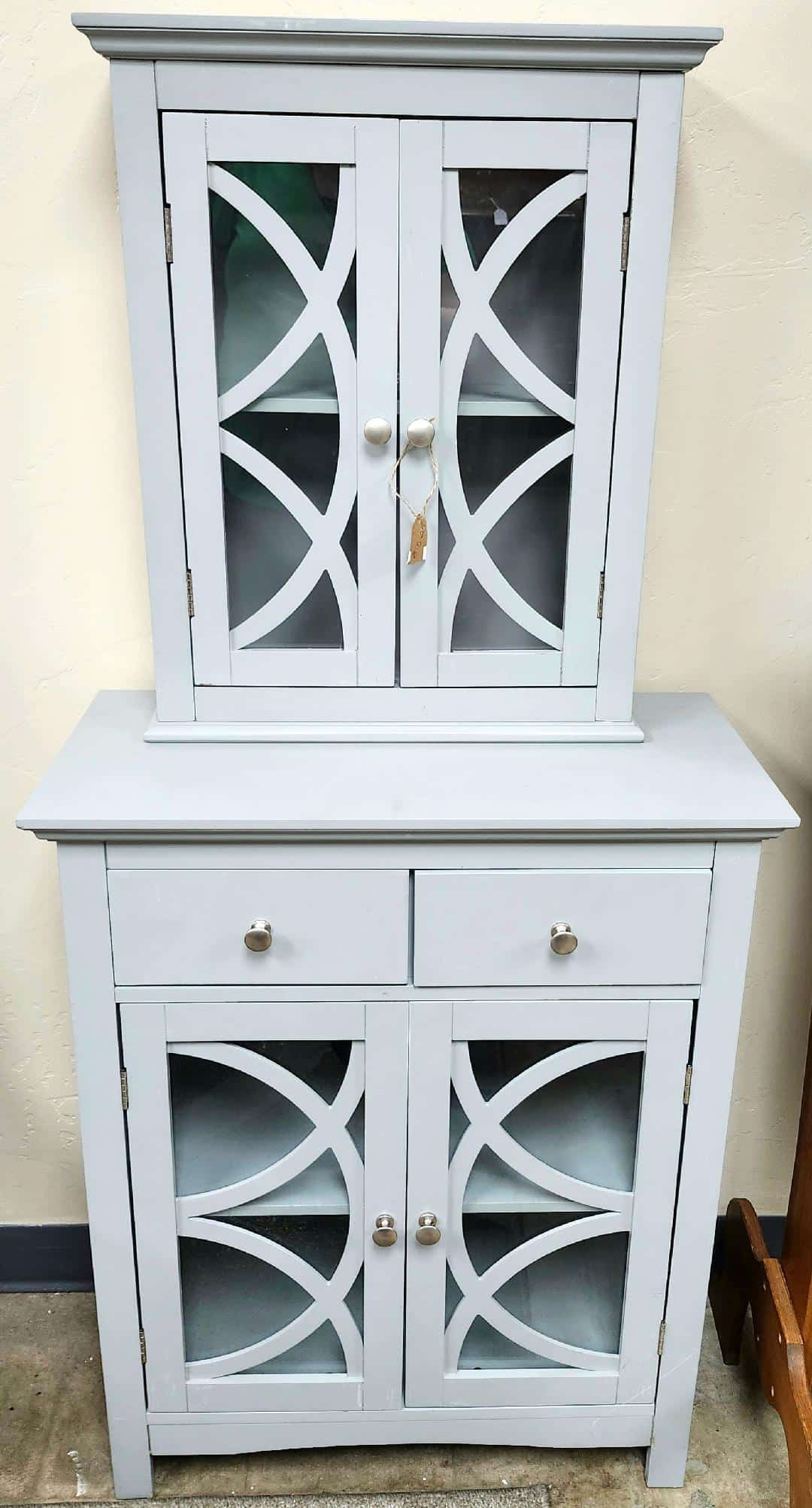 2-Piece Gray Medicine Cabinet