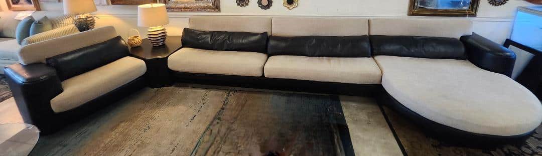 Leather Ombre Sectional