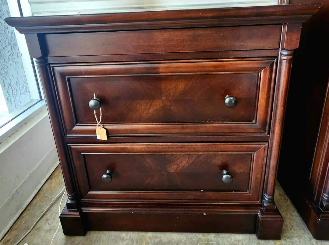 Nightstand w/ Cedar Drawers & Hidden Jewelry Storage