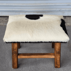 Cowhide Footstool