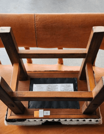 Cowhide Footstool bottom