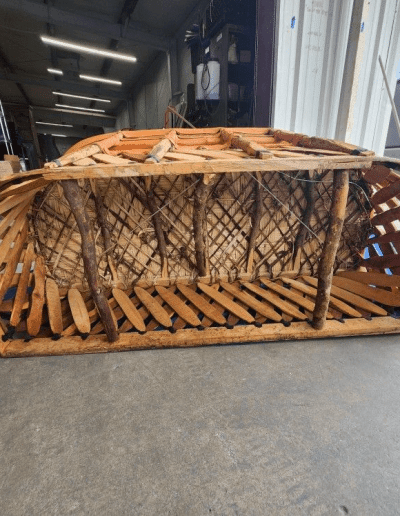 Mexican Equipale Leather Loveseat