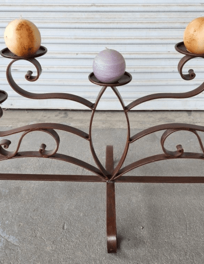 Wrought Iron 7-Cup Candelabra