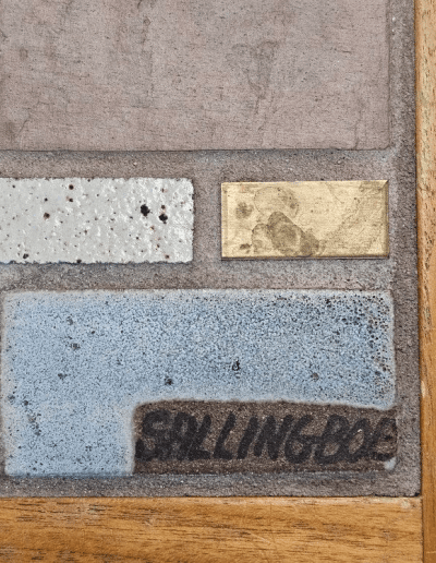 Britt Sallingboe Coffee Table signed tile