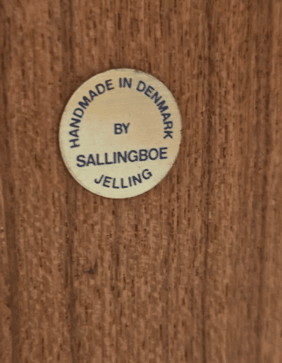 Britt Sallingboe sofa table brand label