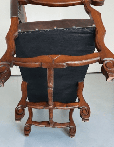 Cowhide & Leather Bench