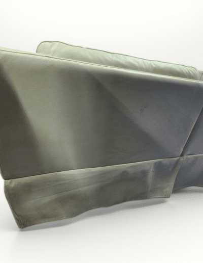 Modern Off-White Manual Reclining Loveseat