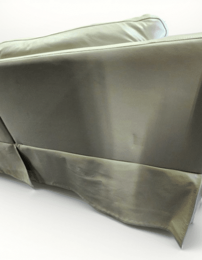 Modern Off-White Manual Reclining Loveseat
