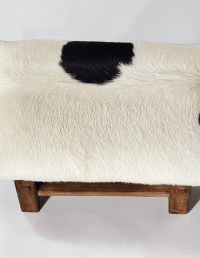 Cowhide Footstool