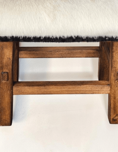Cowhide Footstool