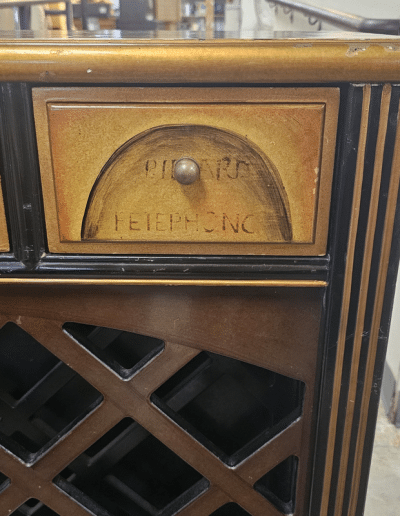 French Hand Painted Wine Cabinet