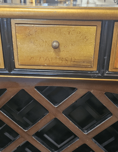 French Hand Painted Wine Cabinet