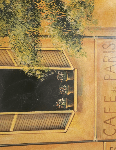 French Hand Painted Wine Cabinet