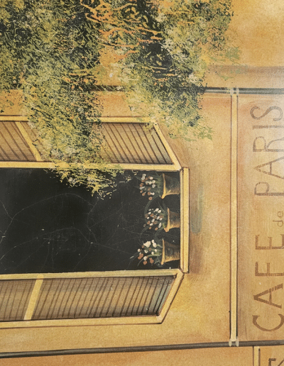 French Hand Painted Wine Cabinet