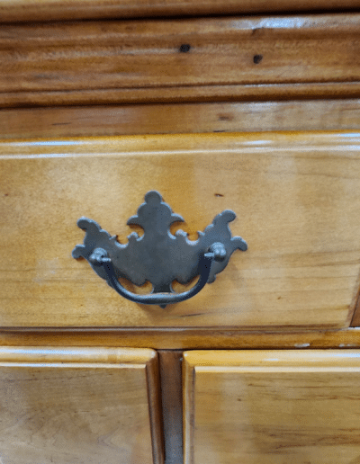 Vintage Solid Maple Chest-on-Chest Tallboy Dresser