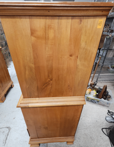 Vintage Solid Maple Chest-on-Chest Tallboy Dresser