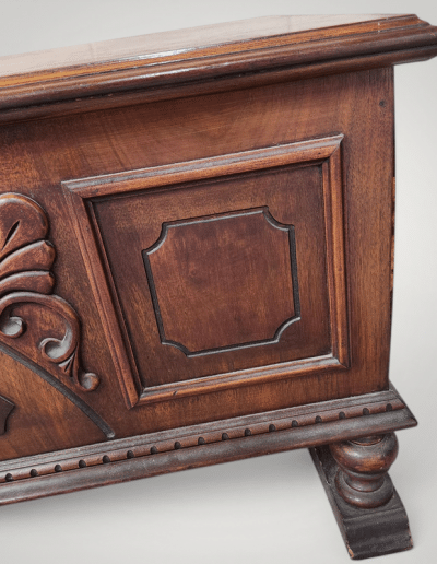 Vintage Cavalier Carved Walnut & Cedar Hope Chest