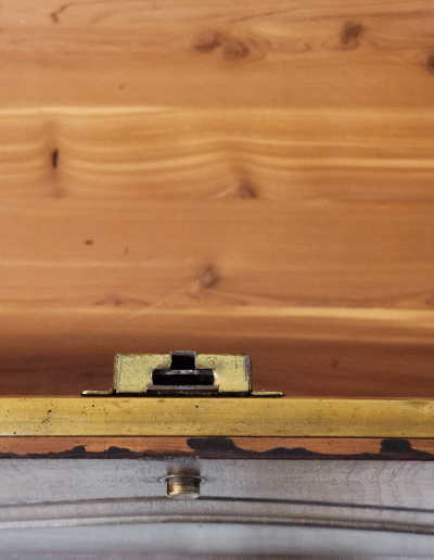 Vintage Cavalier Carved Walnut & Cedar Hope Chest