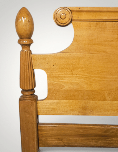 Vintage Maple Wood Full Bed Frame