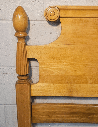 Vintage Maple Wood Full Bed Frame