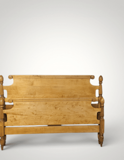 Vintage Maple Wood Full Bed Frame