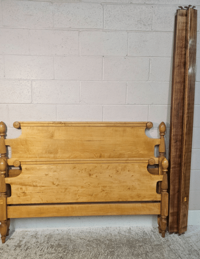 Vintage Maple Wood Full Bed Frame