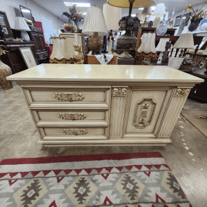 French Provincial Style Distressed Cream Dresser