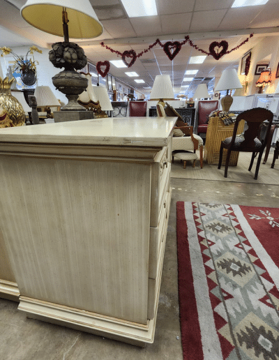 French Provincial Style Distressed Cream Dresser