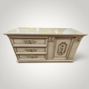 French Provincial Style Distressed Cream Dresser