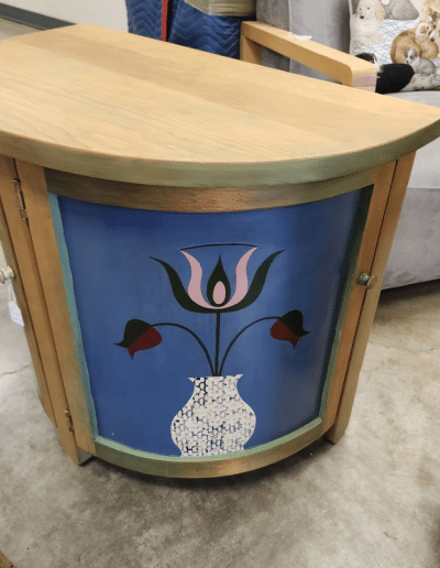 Smaller Painted Wood Cabinet