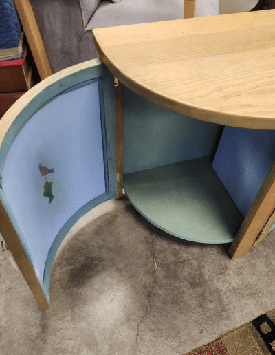 Smaller Painted Wood Cabinet