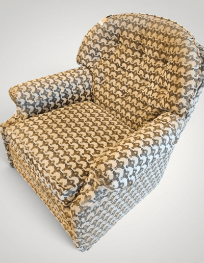 Mid-Century Style Patterned Arm Chair
