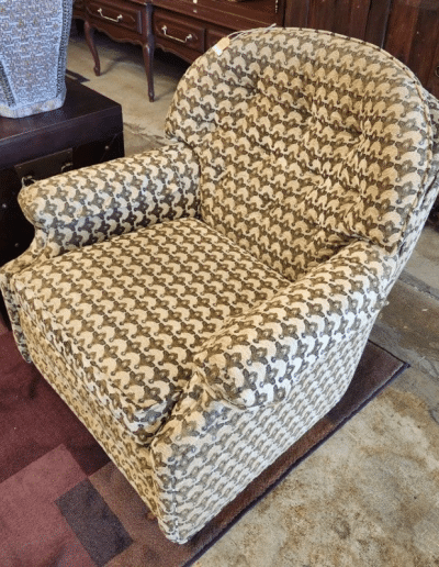 Mid-Century Style Patterned Arm Chair