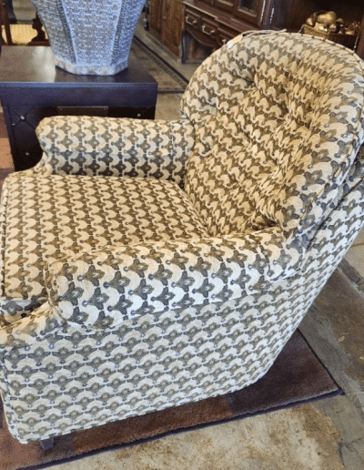 Mid-Century Style Patterned Arm Chair