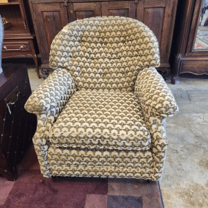 Mid-Century Style Patterned Arm Chair