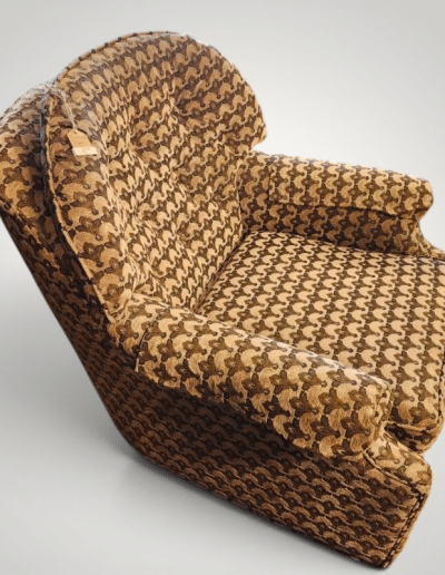 Mid-Century Style Patterned Arm Chair