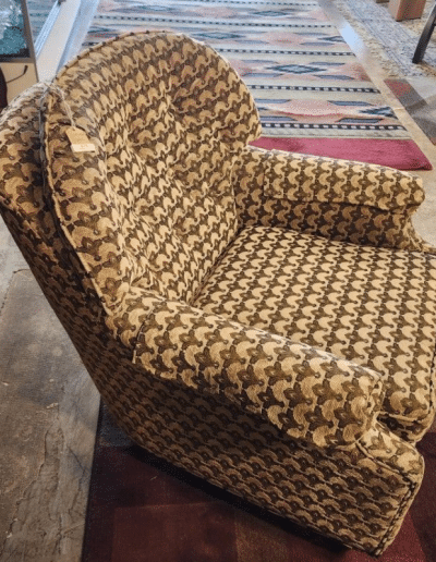 Mid-Century Style Patterned Arm Chair