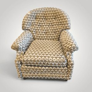 Mid-Century Style Patterned Arm Chair