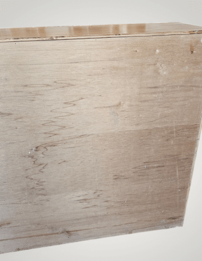 Vintage Horizontal Oak 6-Compartment Bookcase