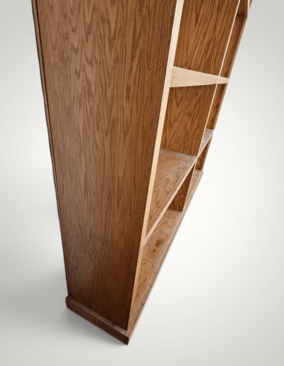 Solid Oak Double-Wide Bookcase