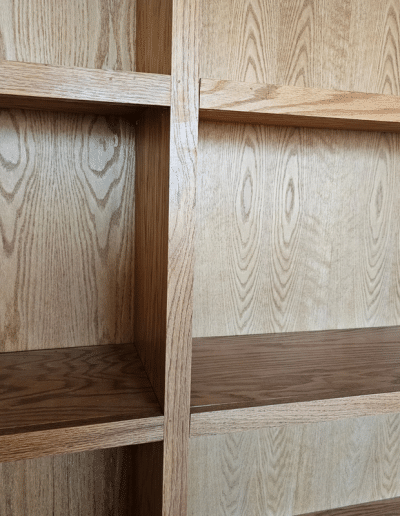 Solid Oak Double-Wide Bookcase