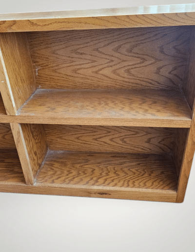 Vintage Horizontal Oak Bookcase