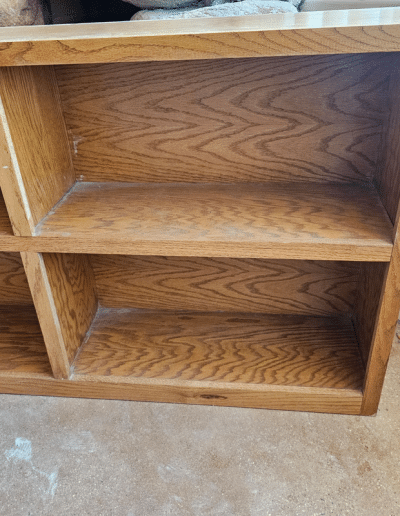 Vintage Horizontal Oak Bookcase