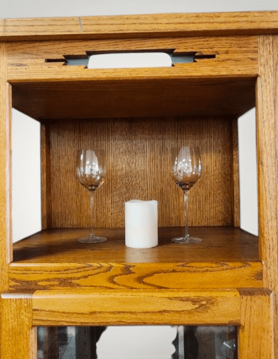 Lighted Southwest Style Curio Cabinet