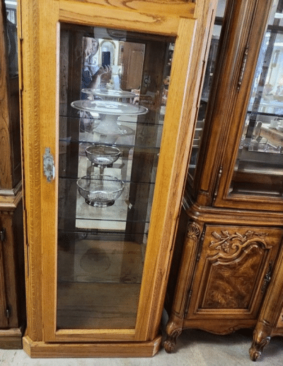 Lighted Southwest Style Curio Cabinet