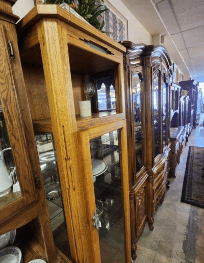 Lighted Southwest Style Curio Cabinet