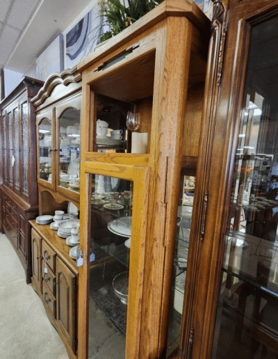 Lighted Southwest Style Curio Cabinet