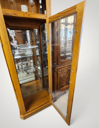 Lighted Southwest Style Curio Cabinet