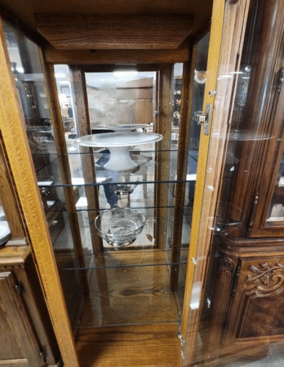Lighted Southwest Style Curio Cabinet