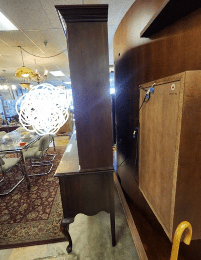 2-Piece Dark Wood Hutch
